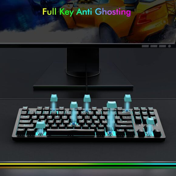 Mechanical Keyboard and Mouse, E-YOOSO Z-737 Wired Gaming Keyboard and Mouse - Picture 3 of 7